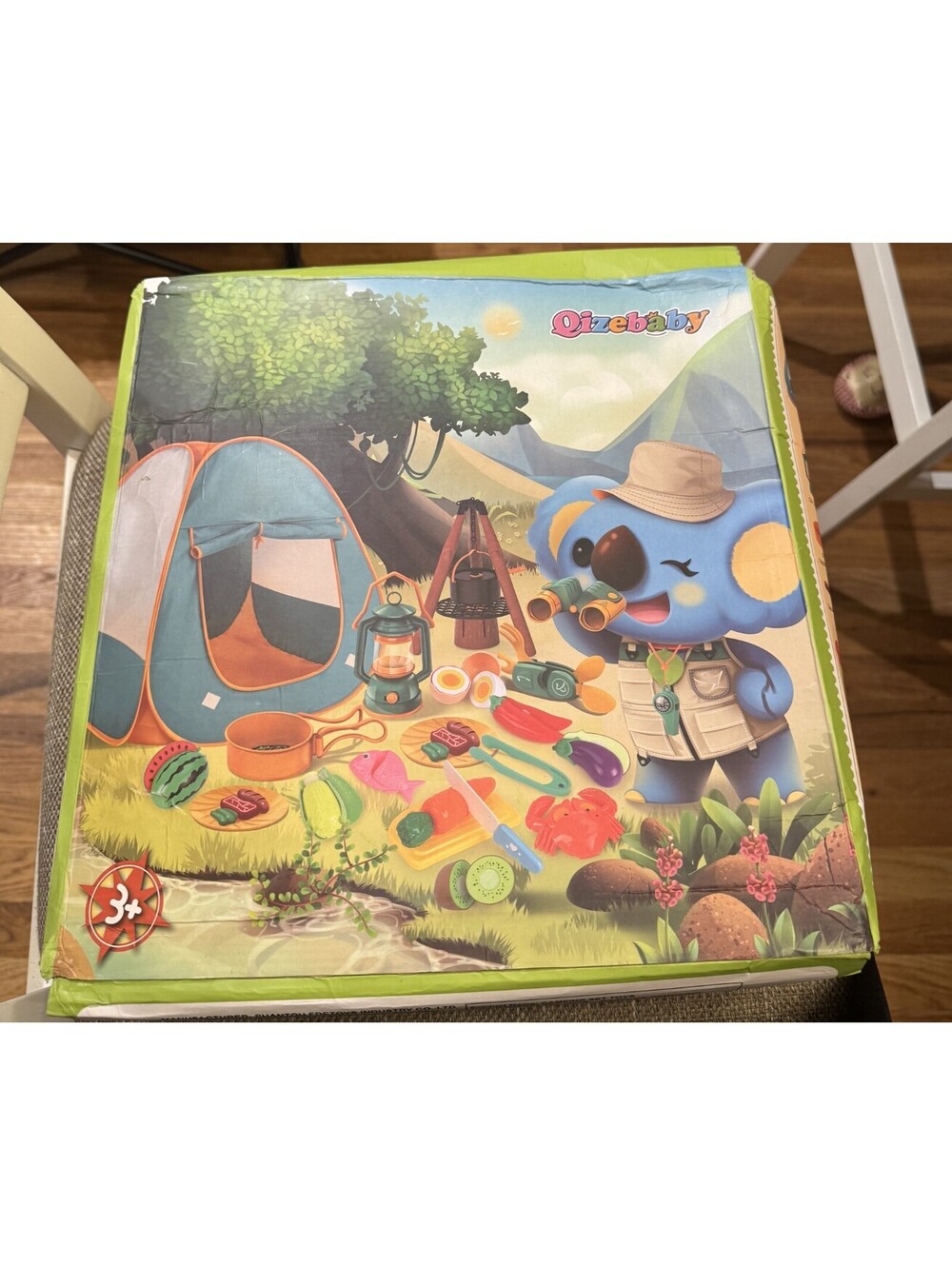 Qizebaby Kids Camping Set 50pcs with Tent & Space Projector